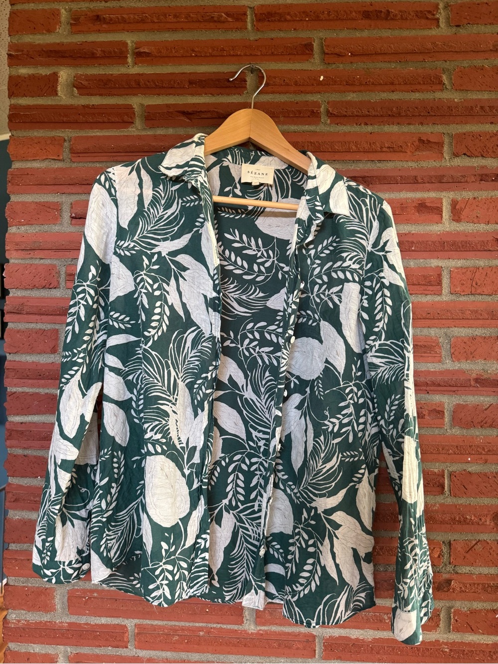 Sezane cotton silk shirt 36